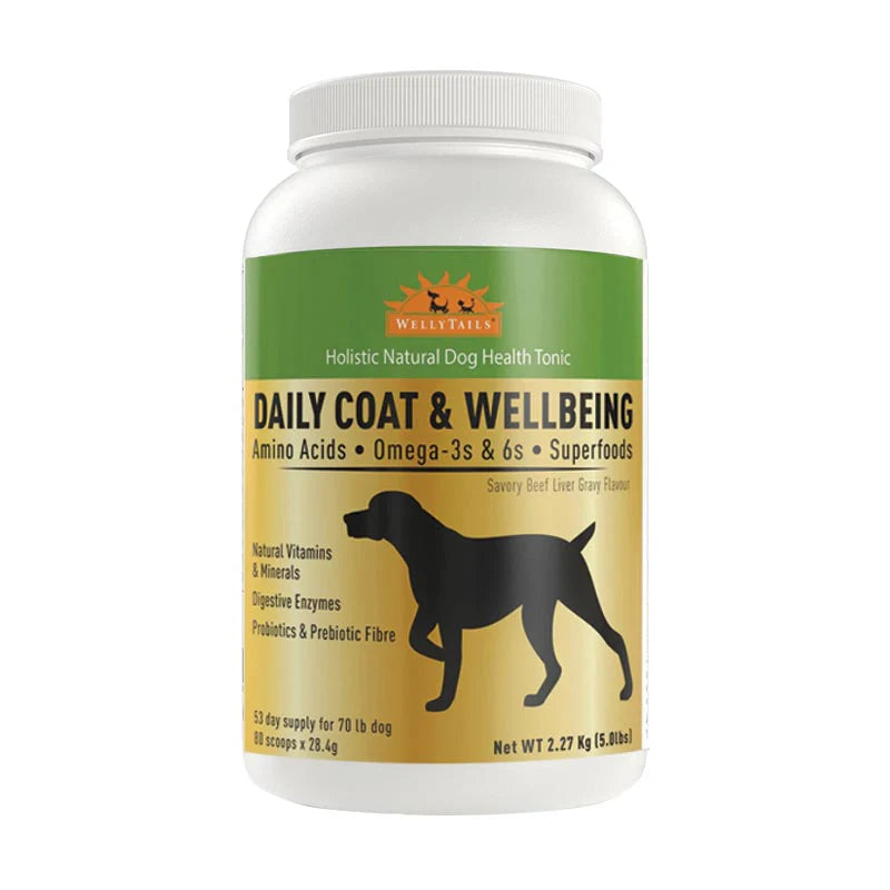 Welly Tails - Daily Coat & Wellbeing For Dogs