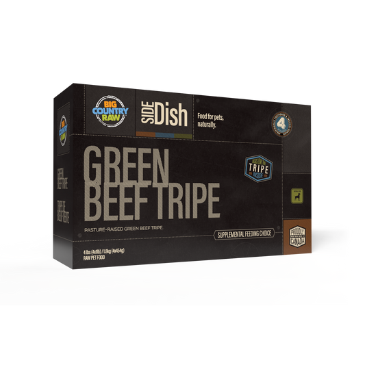 Big Country Raw - Side Dish - Green Beef Tripe 4lbs