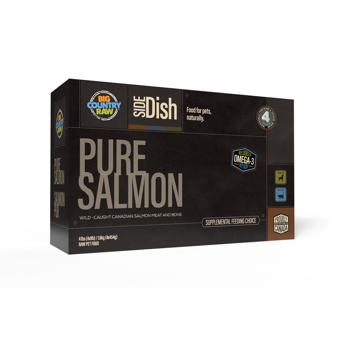 Big Country Raw - Side Dish-  Pure Salmon 4lbs