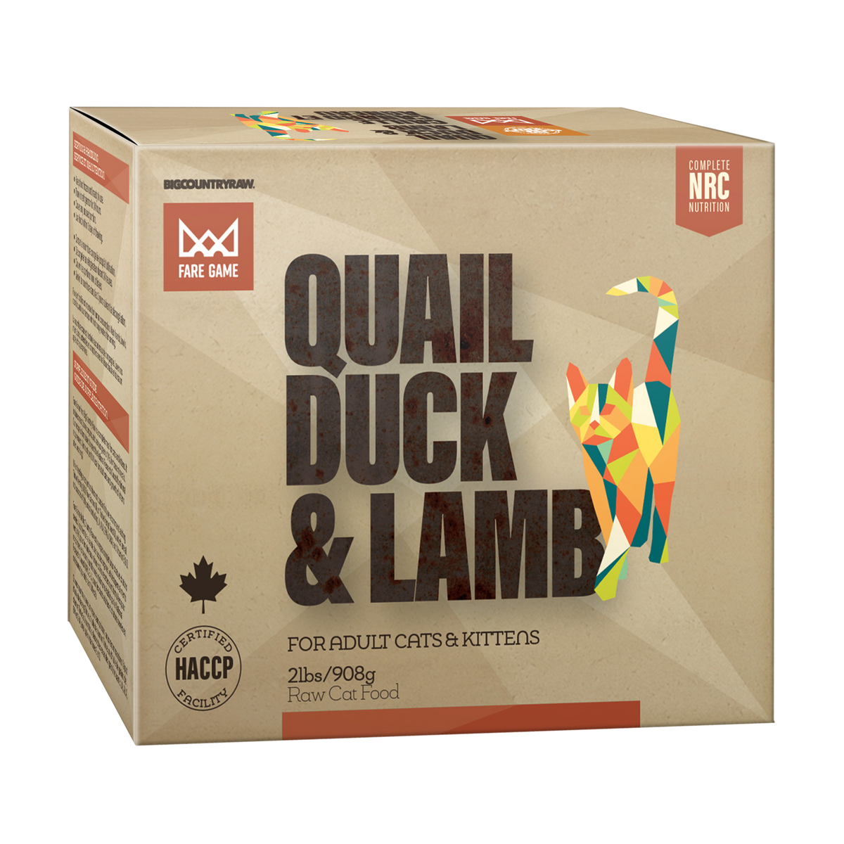 Big Country Raw - Fare Game - Quail, Duck & Lamb