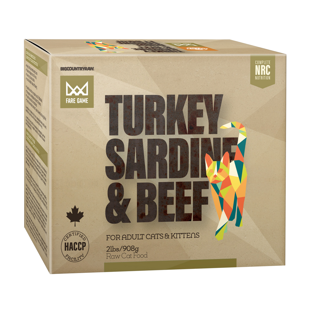 Big Country Raw - Fare Game - Turkey, Sardine & Beef