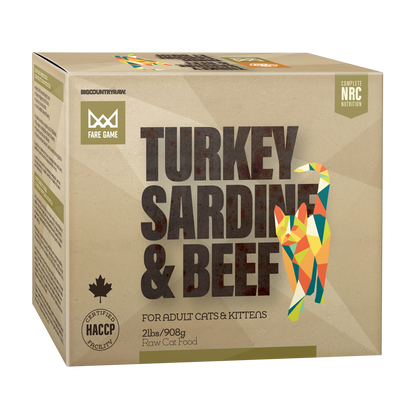 Big Country Raw - Fare Game - Turkey, Sardine & Beef