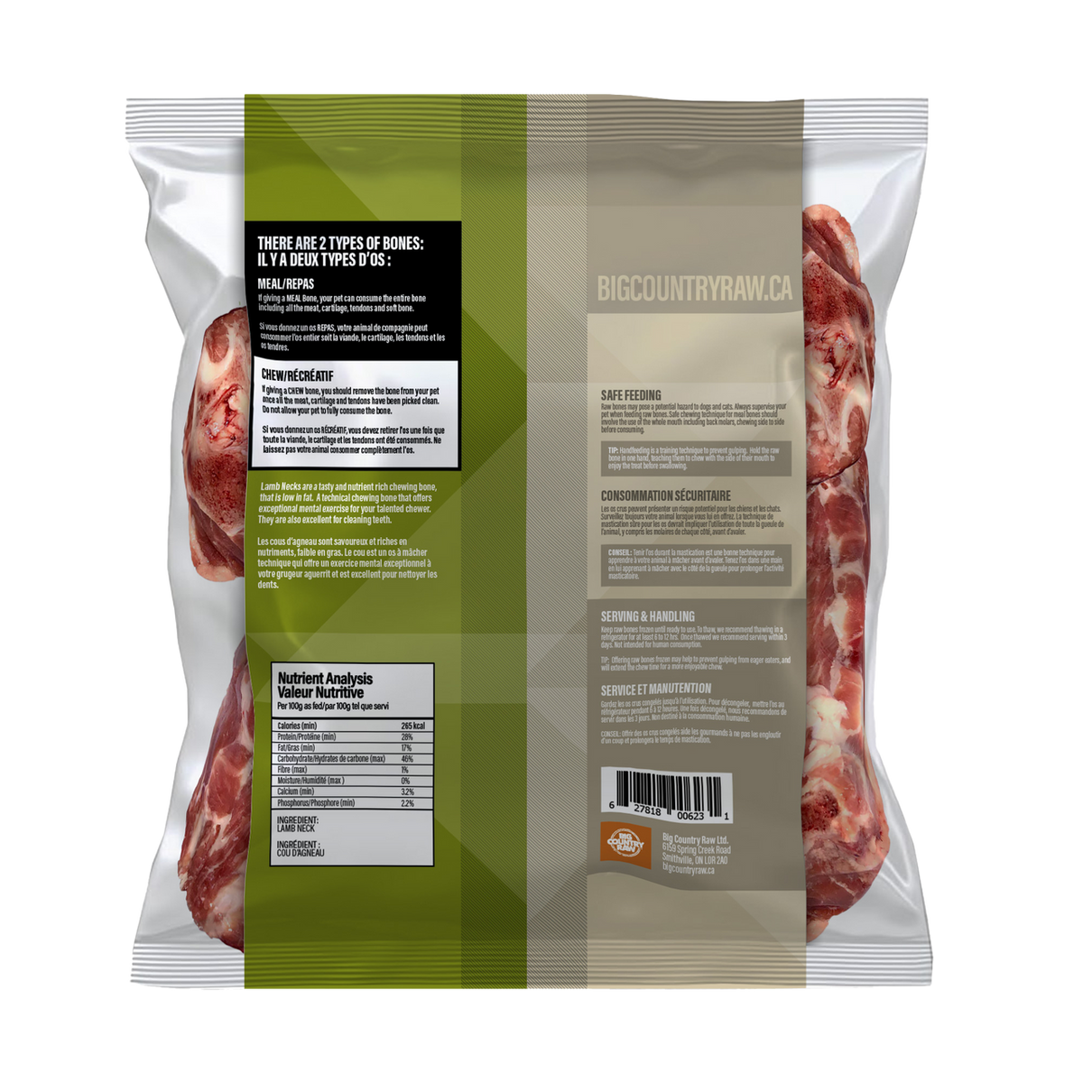 Big Country Raw - Lamb Neck
