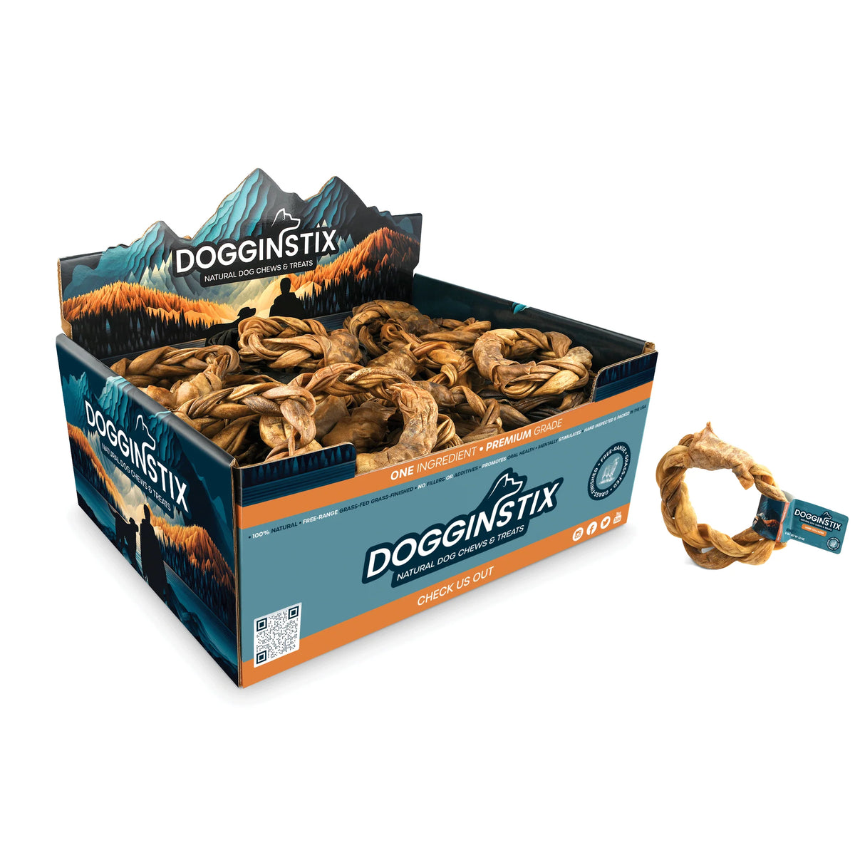 Dogginstix - Braided Lamb Collagen Ring