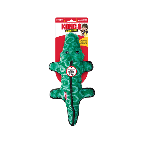 Kong - Ballistic Alligator - Dog Toy