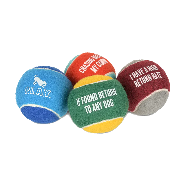 Play - Dog Tennis Balls - 4pk