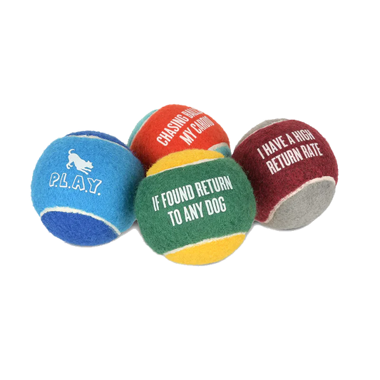 Play - Dog Tennis Balls - 4pk