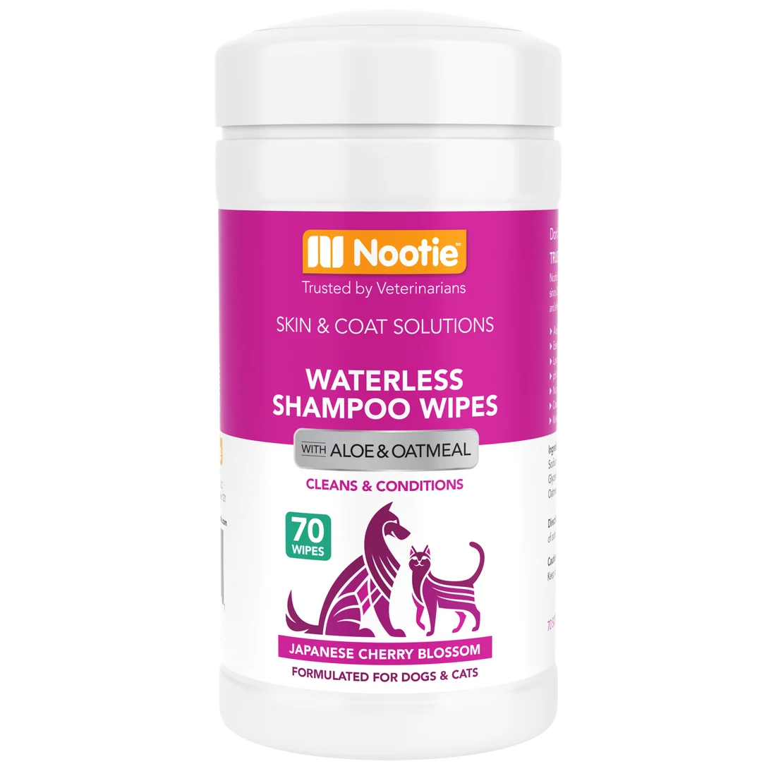 Nootie - Waterless Shampoo Wipes - Japanese Cherry Blossom
