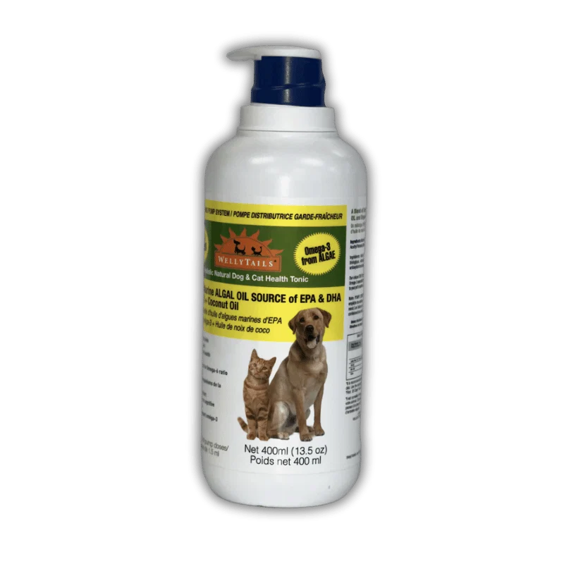 Welly Tails - Algal Oil for Cats & Dogs - 400 ml