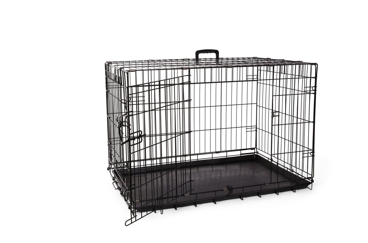 Budz - Deluxe Double Door Wire Pet Crate 36"