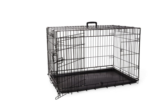 Budz - Deluxe Double Door Wire Pet Crate 36"
