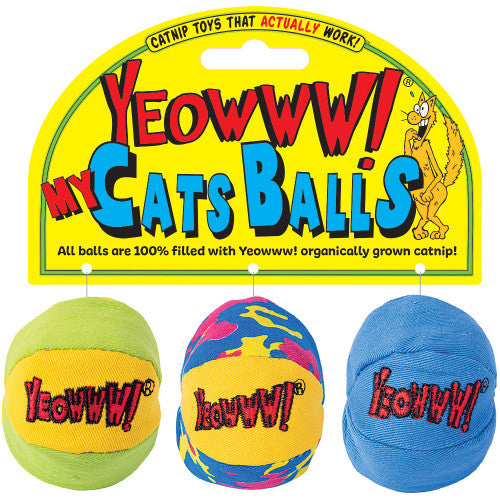 Yeowww! My Cat Balls - 3 pk