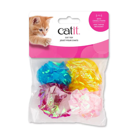 Catit - Crinkle Paper Ball - 4pk