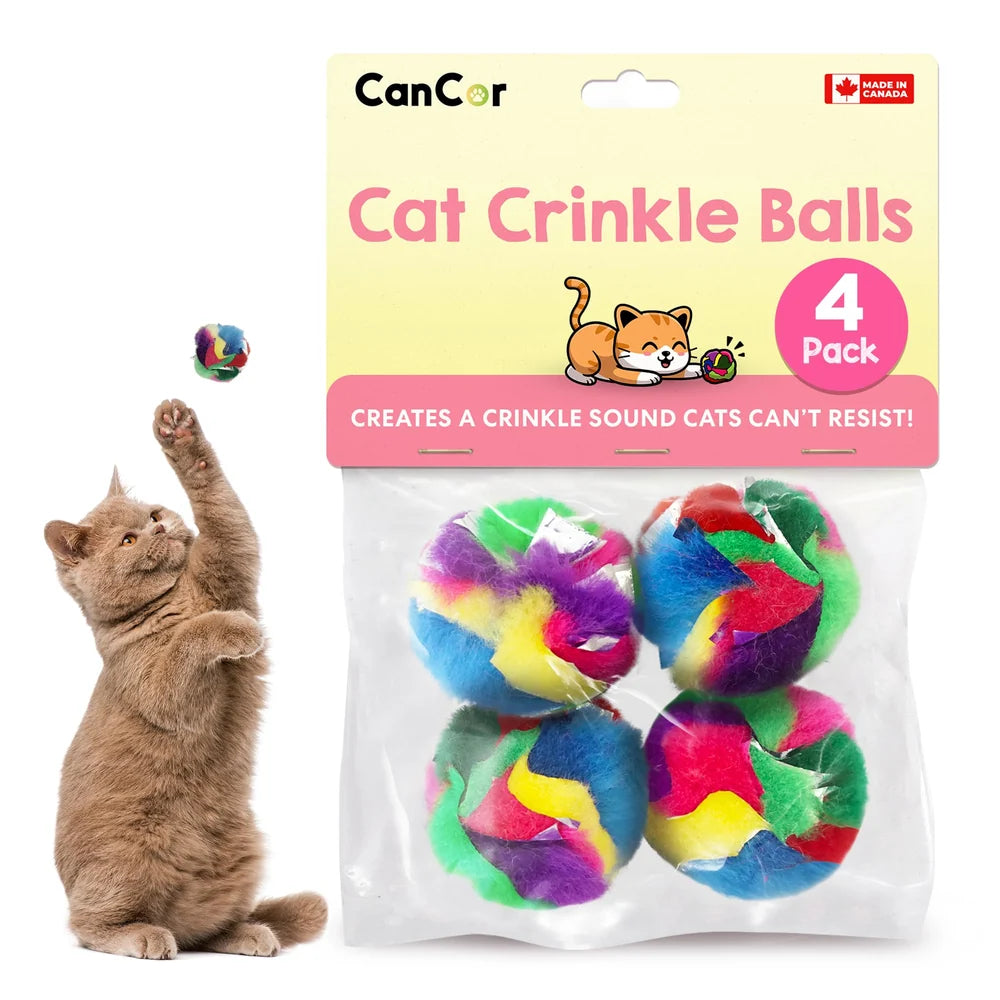 CanCor - Mini Crinkle Ball 4 pk