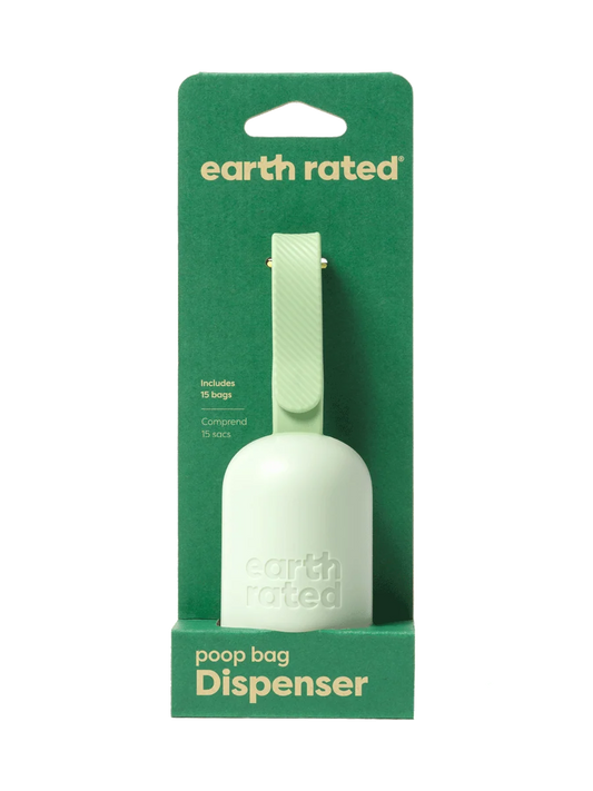 Earth Rated - Poop Bag Dispenser 2.0 with 1 Roll - Unscented