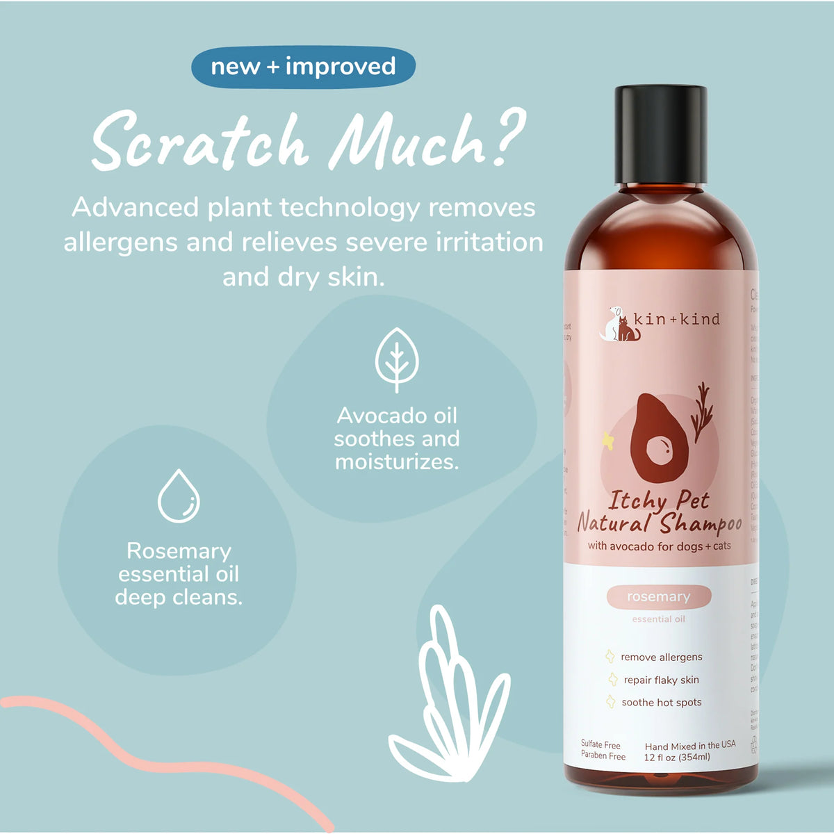 Kin+Kind - Rosemary - Itchy Pet Shampoo