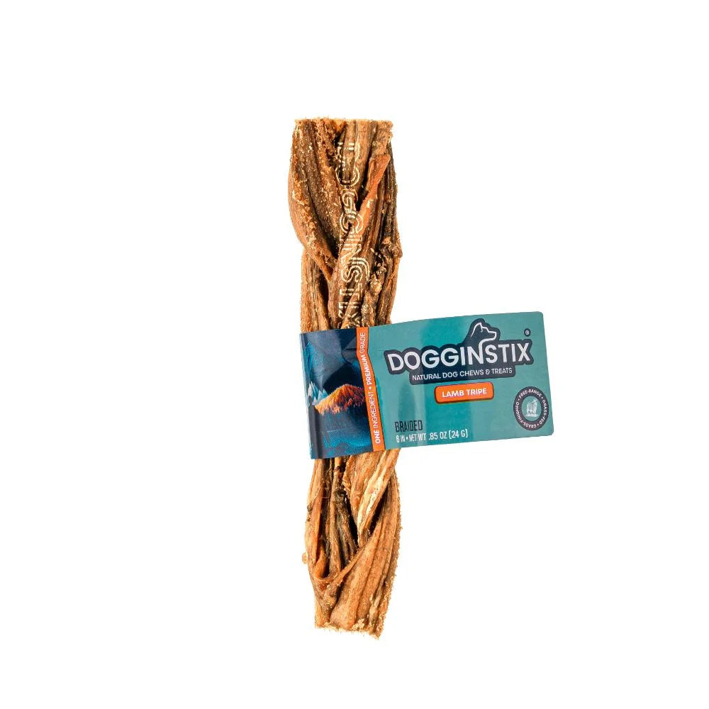 Dogginstix - Braided Lamb Tripe