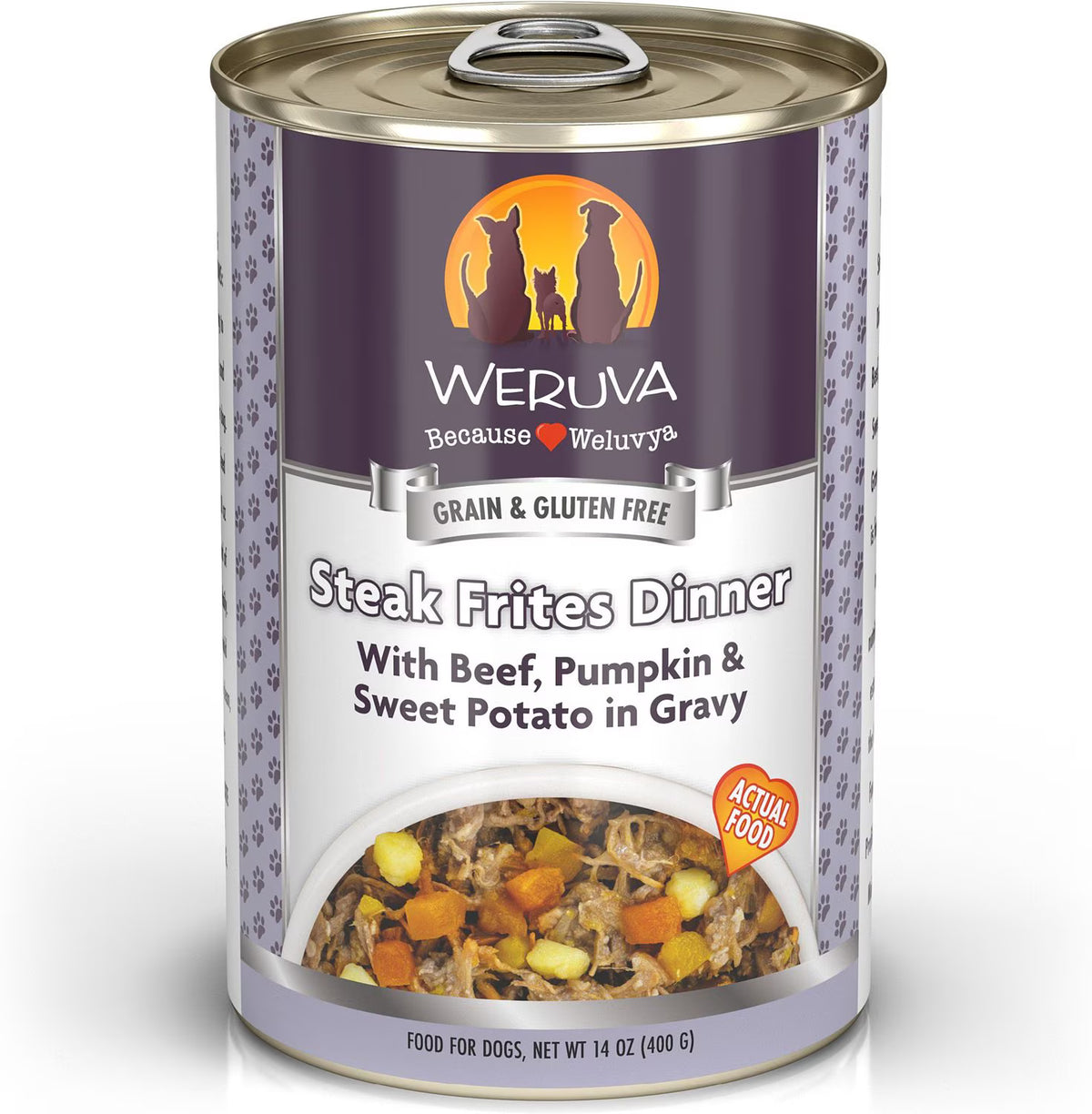 Weruva Steak Frites Dinner - Pumpkin, Beef and Sweet Potato
