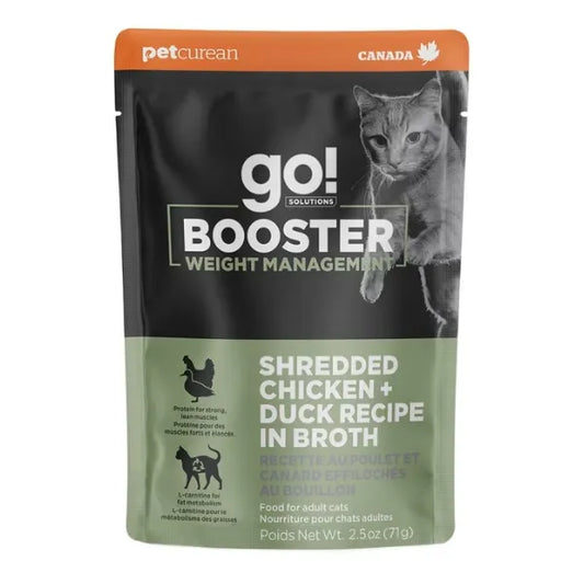 GO! Weight Management Booster - Shredded Chicken & Duck in Broth